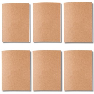 Kit Cadernetas Kraft Sem Pauta Capa Flexível 40 Páginas Pólen A5