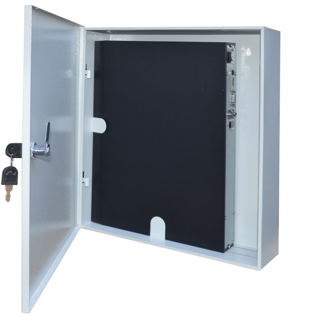 Caixa Metalica Vertical 400 X 360 X 100 C02 Chaves Branco