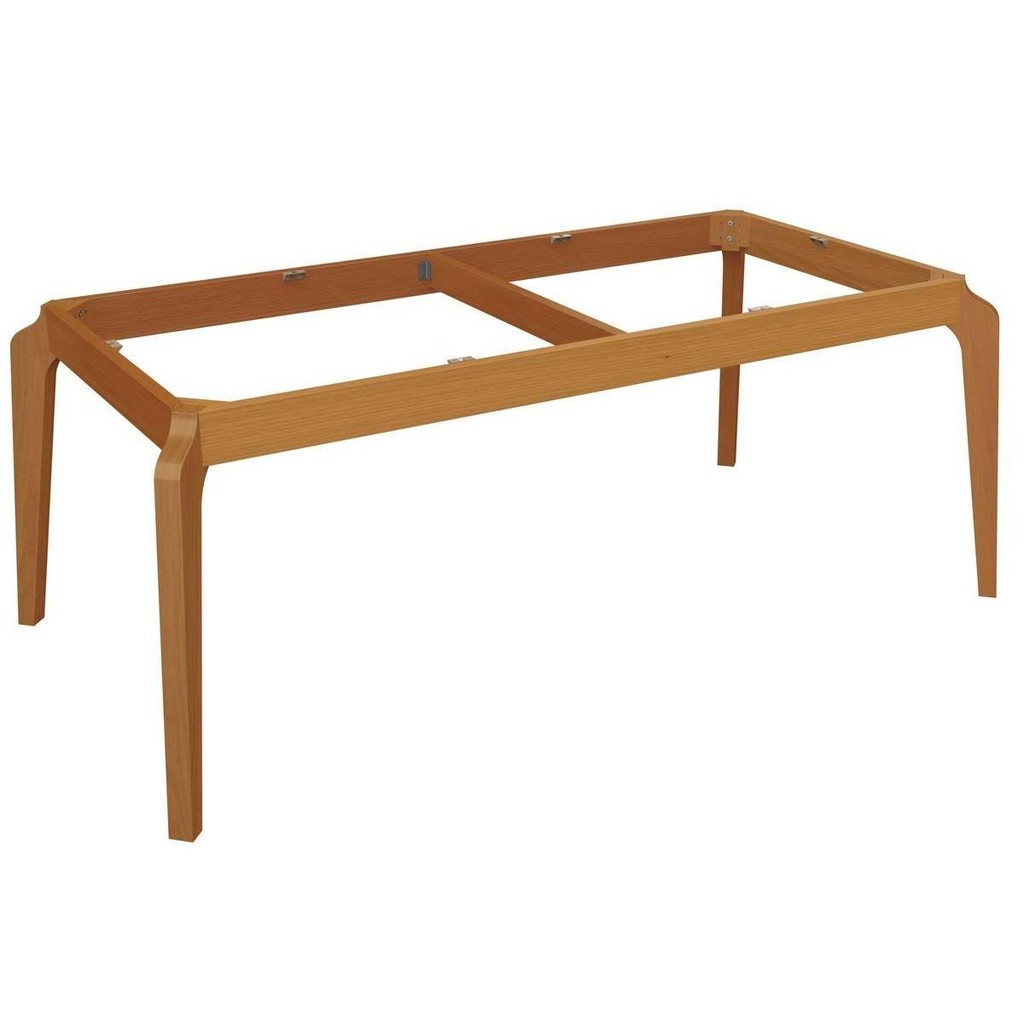Base Mesa de Jantar Petra BAM009-CA Madeira Maciça s/ Tampo Carvalho - Kappesberg em Oferta na Shopee