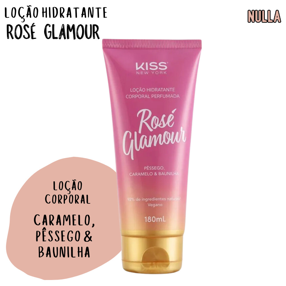 Loção Corporal ROSE GLAMOUR Kiss New York 180ml