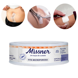 Micropore 1,2CM X 10 M Alta Fixação E Fácil Aplicação Branco Missner em Oferta na Shopee