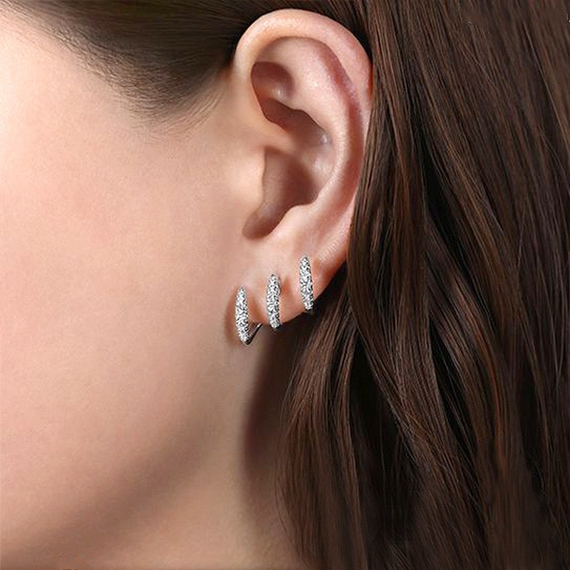 Nova Tendência Garras Brincos De Com Pedra De Cristal Design Moderno Moda Acessórios Versáteis Jóias Femininas — imagem 2 de 2