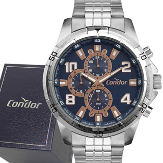 Relógio Masculino Condor Analógico Prata 1 Ano De Garantia em Oferta na Shopee