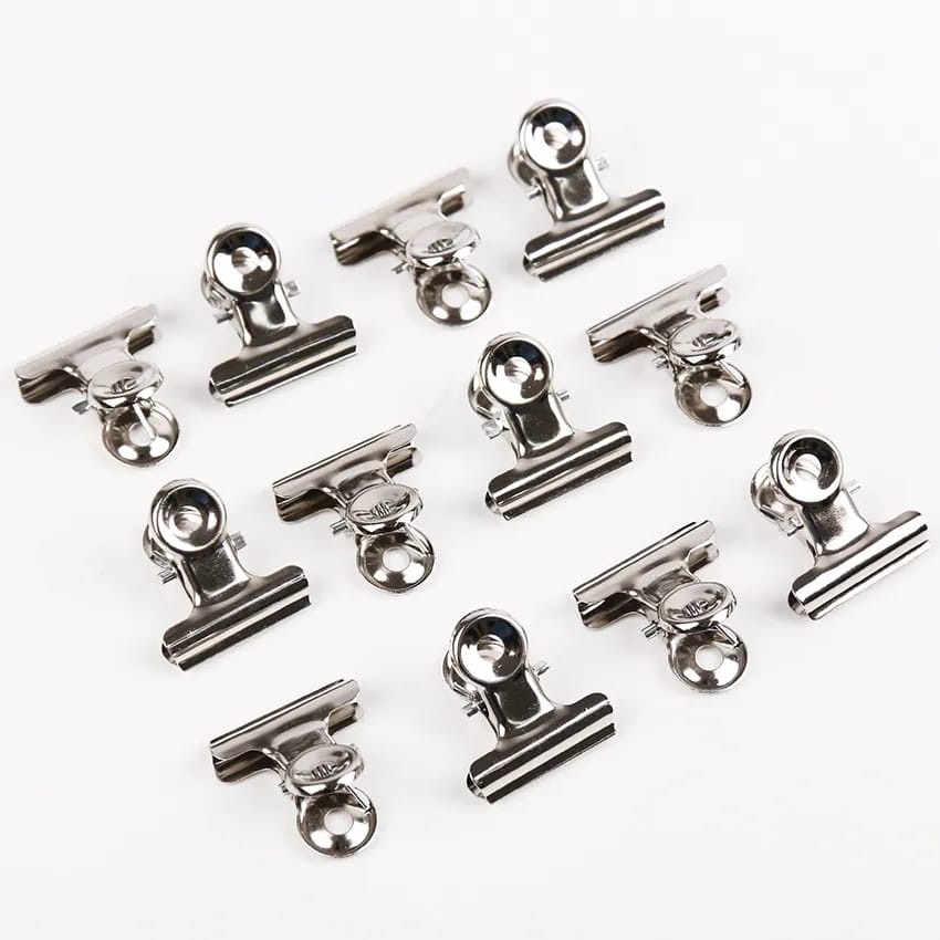 KIT 12 Presilhas Grampo METAL PRATA Para Unhas Curvatura C Tamanho PEQUENO em Oferta na Shopee