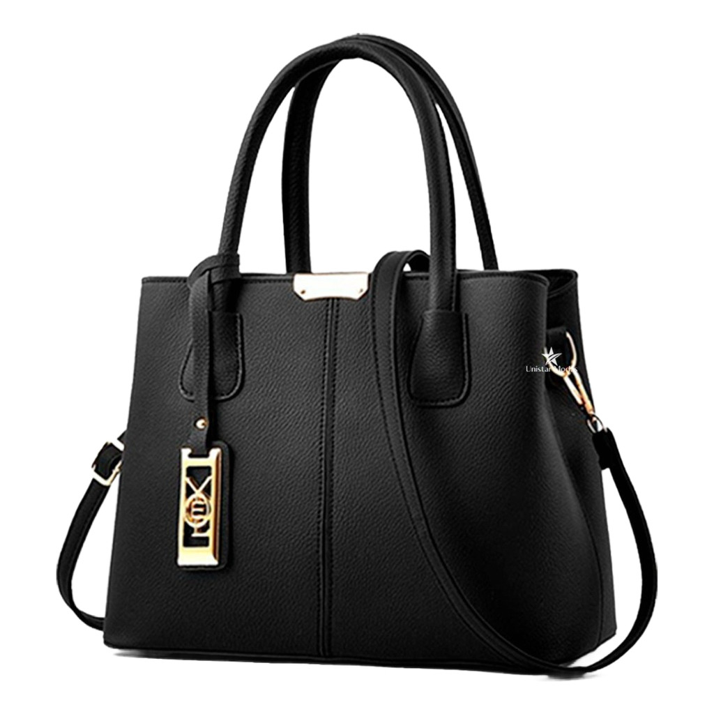 Bolsa Feminina tranversal Couro Reforçada Elegante Academia Social