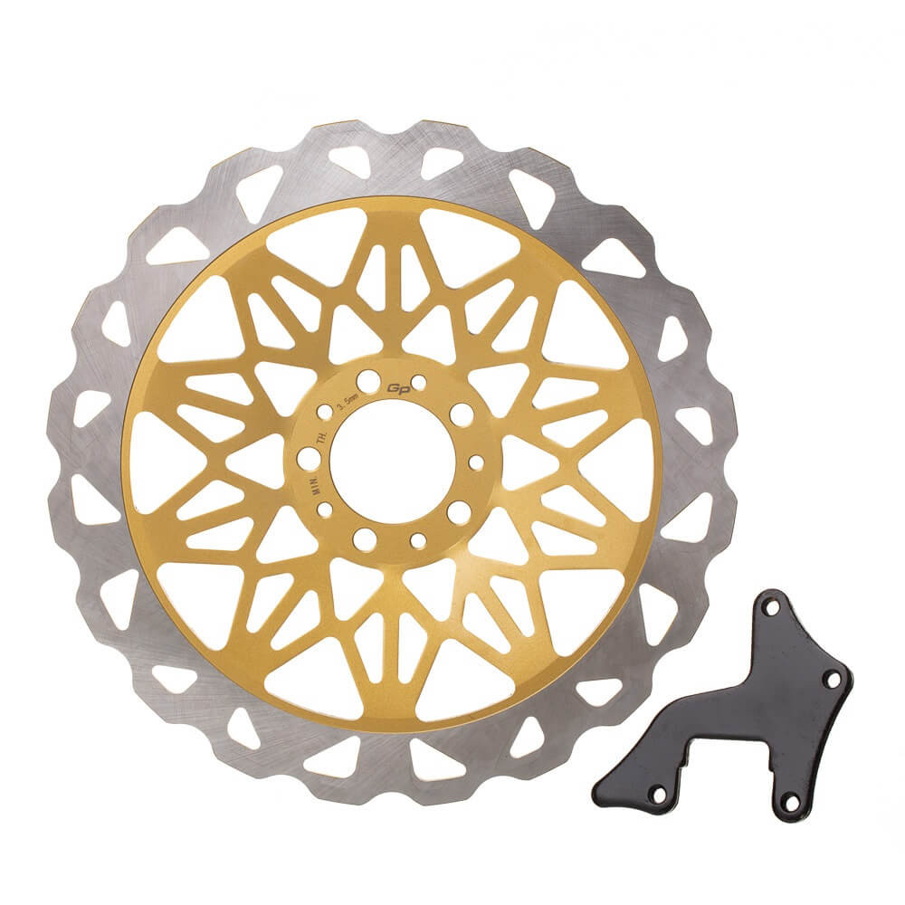 Disco Freio Dianteiro Gp7 Cg 150 04/08 Dourado 320mm em Oferta na Shopee