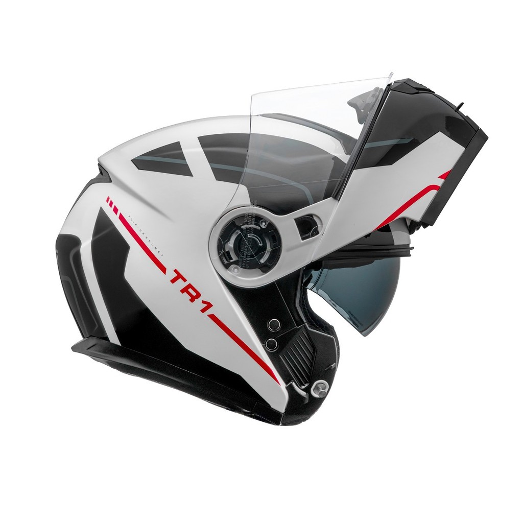 Capacete Articulado Robocop Moto Peels Tr1 Control Branco