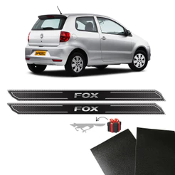 Soleira Diamante Fox 2004/2014 2 Portas Com Proteção Black