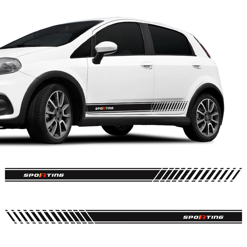 Kit Faixa Lateral Fiat Punto Sporting Adesivo Decorativo em Oferta na Shopee