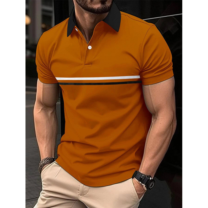 2026 Nova Camisa polo De Verão Transfronteiriça Comércio Exterior Impressão digital 3D Solta casual Manga Curta top