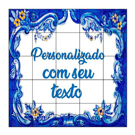 Quadro 100% Azulejo Condominio/residencial/chacara 100x100