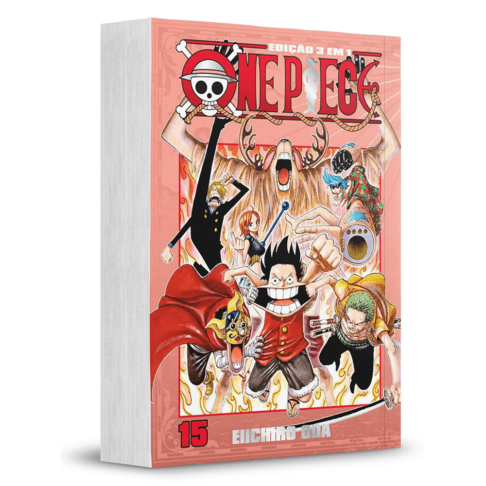 Mangá - One Piece 3 Em 1 - 15 - Novo/Lacrado em Oferta na Shopee