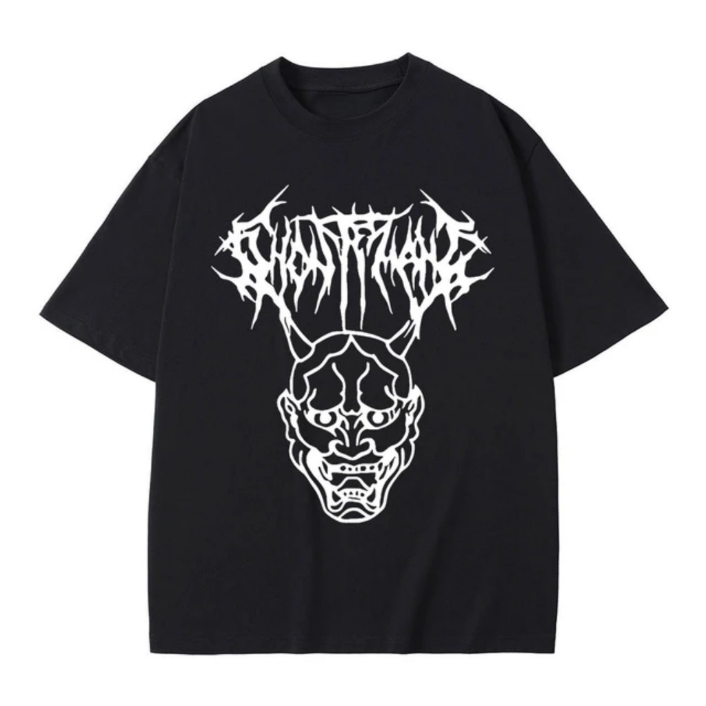 Camiseta Oversized Masculina Feminina T-shirt Streetwear Fantasma Ghostmane Camisa Skatista 100% Algodão