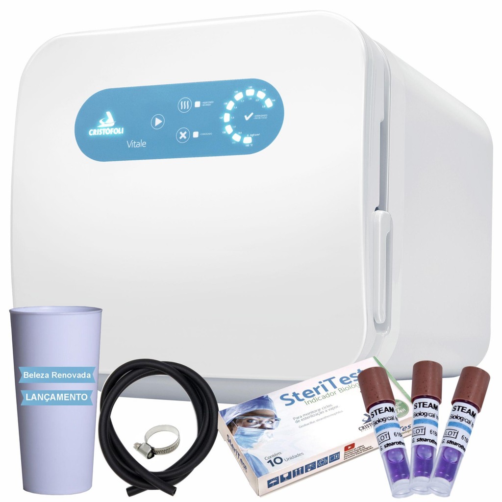 Autoclave 12 Litros Vitale Cristofoli + Indicador Biológico em Oferta na Shopee