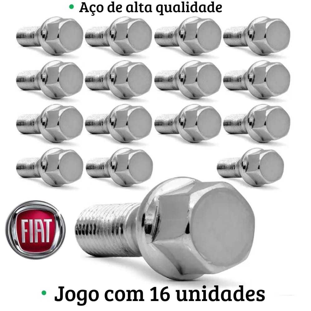 Conjunto 16 parafuso cromado FIAT UNO PALIO STRADA ARGO PUNTO Conjunto 16 parafuso cromado FIAT UNO PALIO STRADA ARGO PUNTO