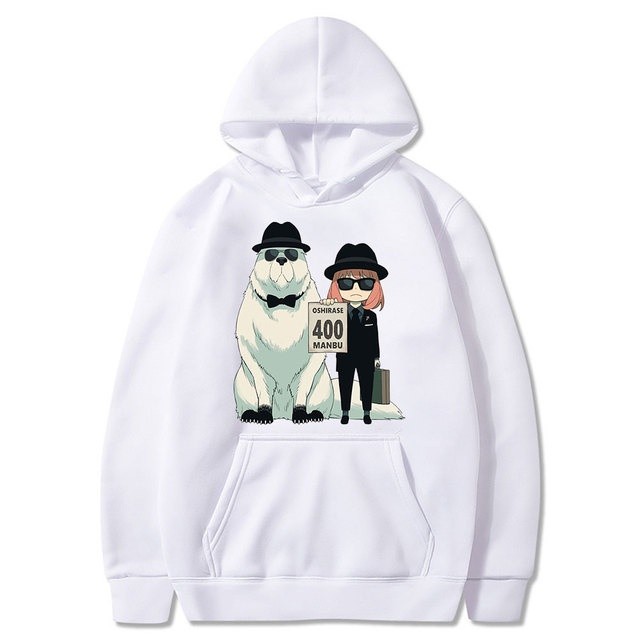 Moletom Canguru Anya e Bond Spy x Family Anime Blusa Flanelada