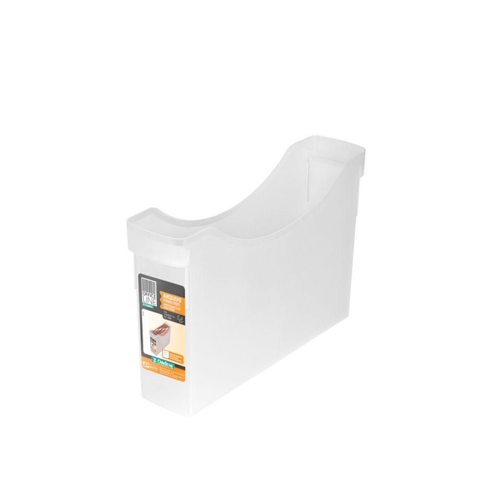 Caixa Organizadora Arquivo Standard Estreita sem Tampa Cristal Office Line Ordene - Home & Living