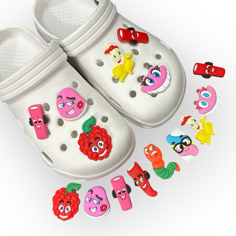 Kit 6 Pins Botons Fini  Emborrachados Enfeite Encaixe Lindos Infantil Doces Dentinho Lembrancinha Uso em Oferta na Shopee