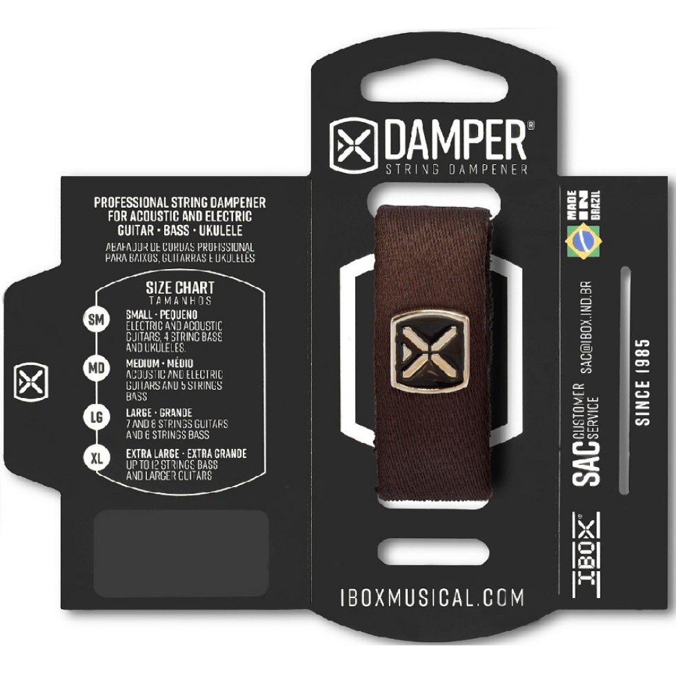 ABAFADOR DAMPER MD TAG METAL POLIESTER MARROM DTMD18