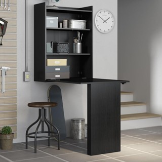 Armário com Mesa Dobrável de Parede - Multimóveis Preto em Oferta na Shopee
