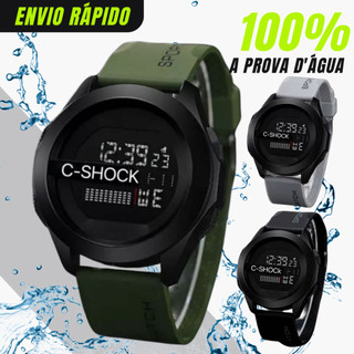 Relógio Digital Masculino Multifuncional com Iluminação A Prova de Água