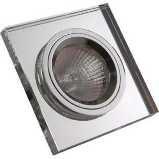 Spot Embutido Placa De Cristal Aro Cromado Fixo Gu10 - Ares em Oferta na Shopee