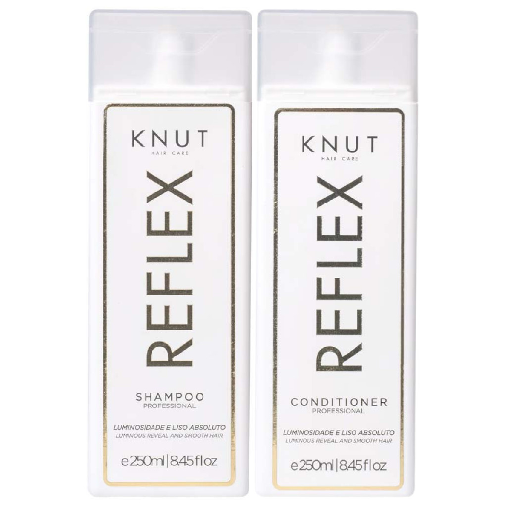 Kit Knut Tratamento Reflex Shampoo 250ml Condicionador Luminosidade Liso Absoluto 250ml