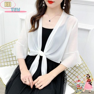 Xale De Chiffon YEE , Curto De Tule Multicolorido , Capa , Roupas De Proteção Solar Femininas em Oferta na Shopee