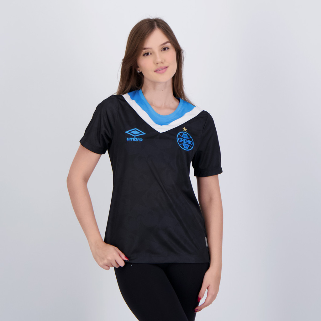 Camisa Umbro Grêmio III 2024 Feminina em Oferta na Shopee