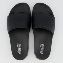 Chinelo Coca Cola Groove Slide Preto