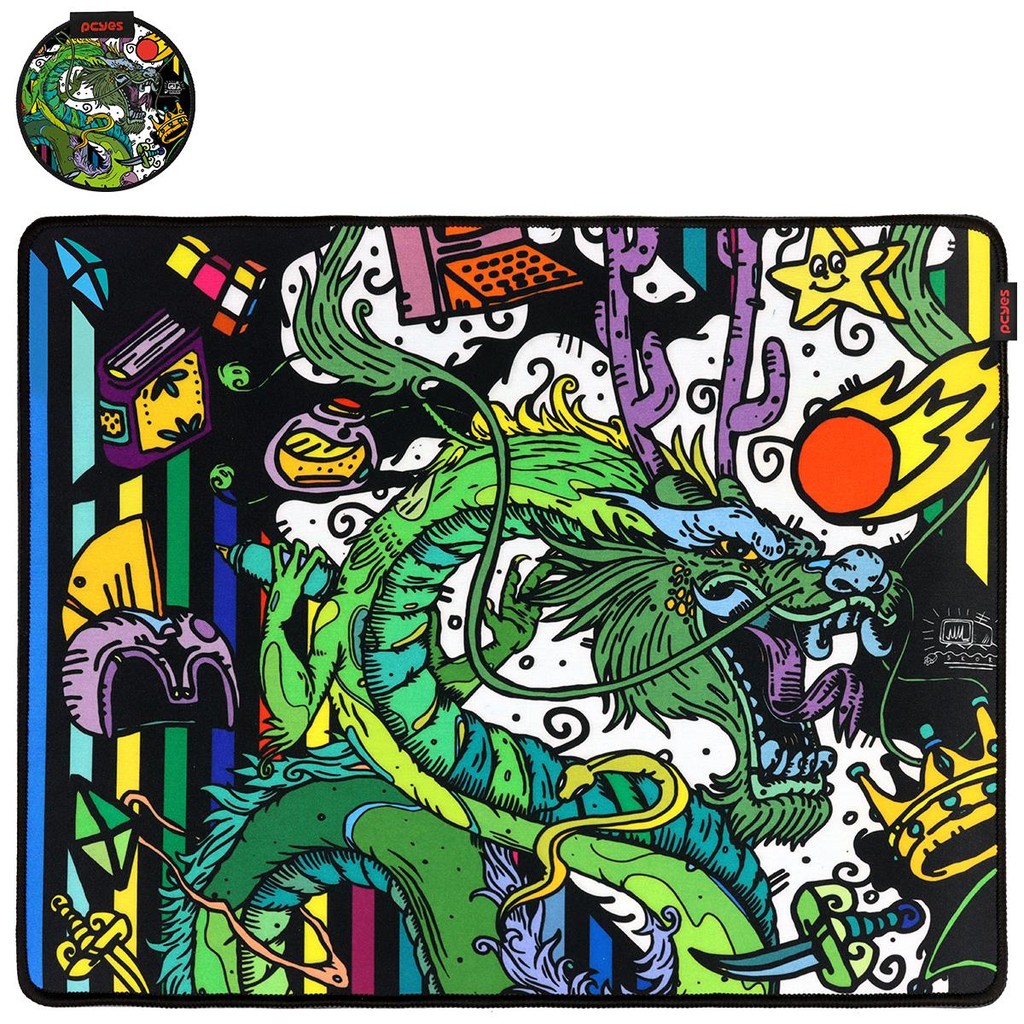 Mouse Pad Gamer Ancient Dragon Medium - 500 X 400mm - Pcyes