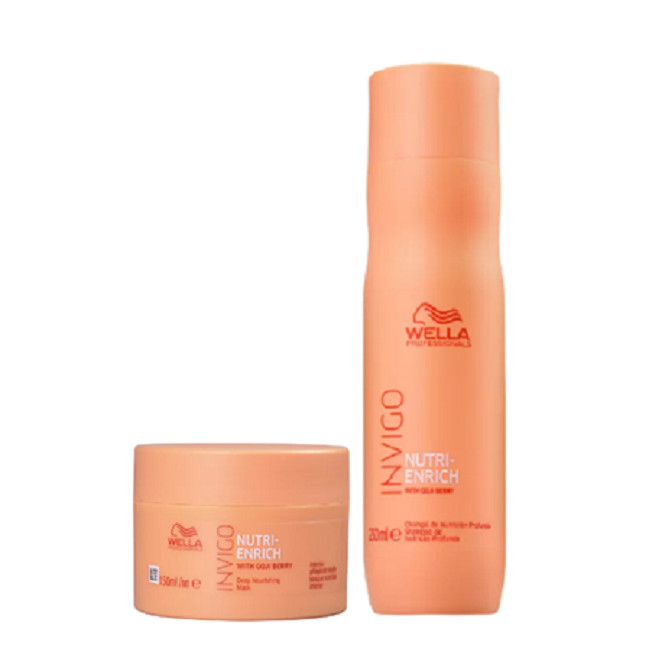 Wella Professionals Invigo Nutri-Enrich Shampoo 250ml+Mascara 150ml em Oferta na Shopee