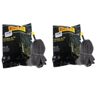 Par Câmara Ar Bicicleta Pirelli Aro 26 Bico Grosso Butyl 33m em Oferta na Shopee