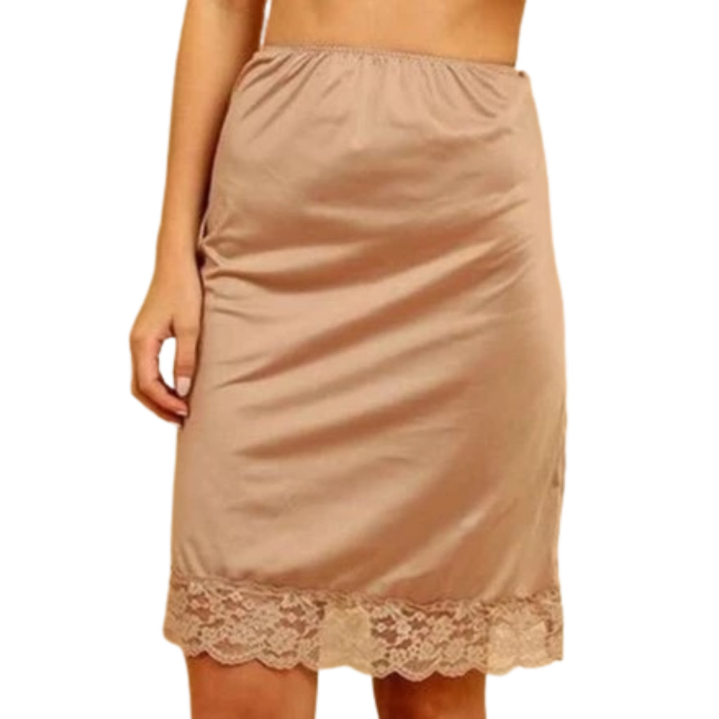 Saia Anágua Segunda Pele Feminino Saiote Longa Básico Com Renda Conforto Moda Evangélica em Oferta na Shopee