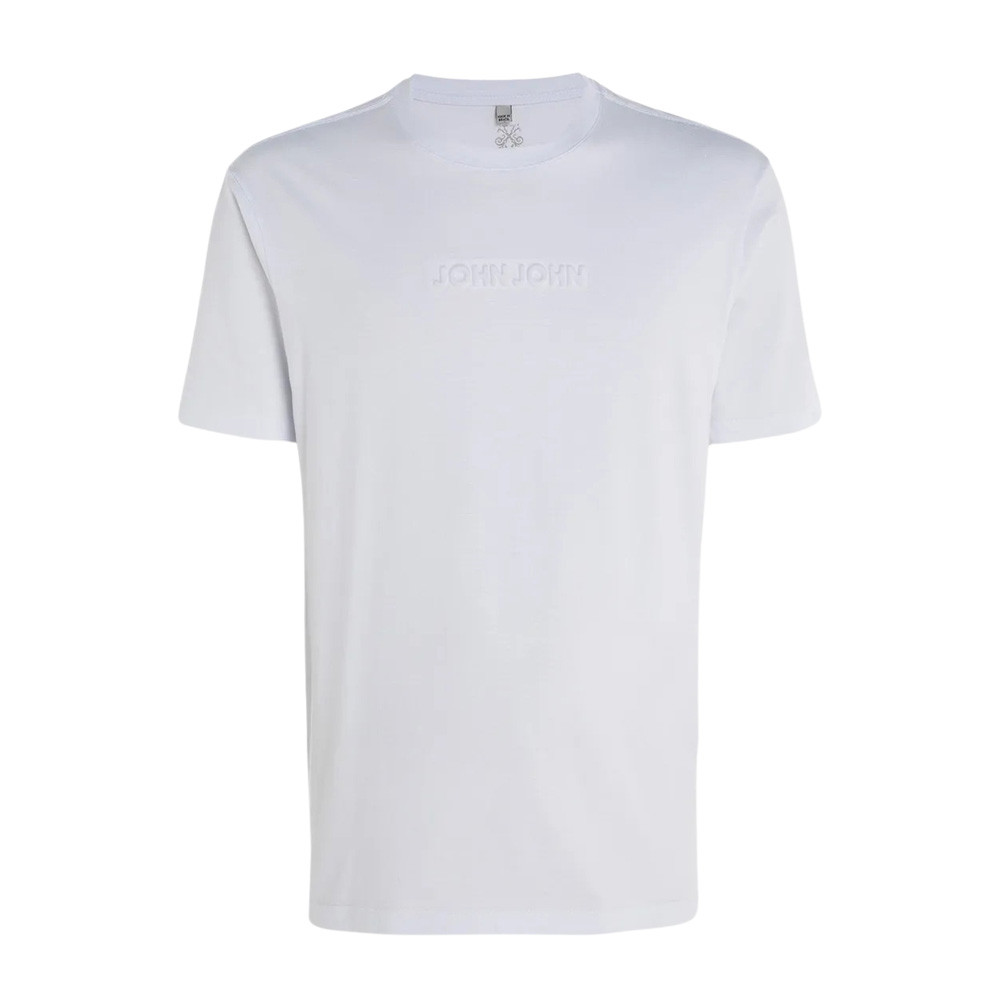 Camiseta John John Masculina Embossed Branca