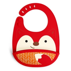 Babador de Silicone Cata Migalhas Zoo Raposa Skip Hop