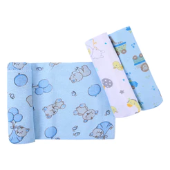 Kit Cueiro Incomfral Bercinho Estampado - 03 Peças 70cmX50cm