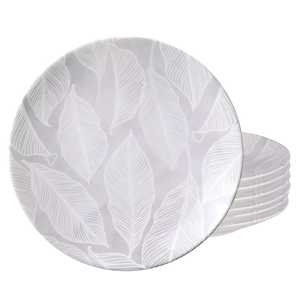 Jogo Pratos De Sobremesa 19cm Kit 6 Peças Porcelana Arbo Tramontina	 em Oferta na Shopee