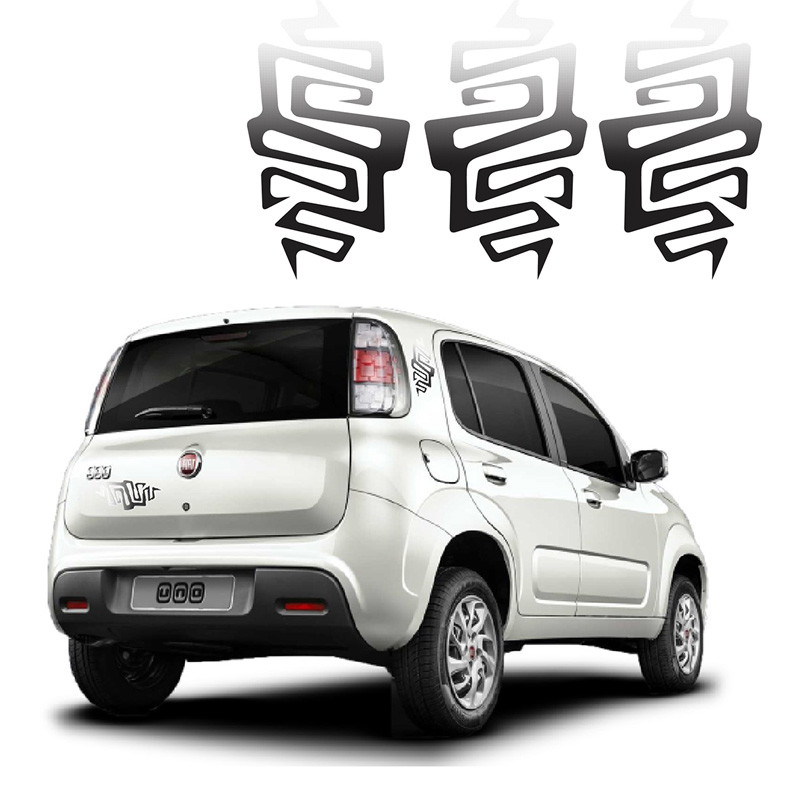 Kit 3 Adesivos Podium Tribal Way Uno Way Sporting Vivace 11/ em Oferta na Shopee