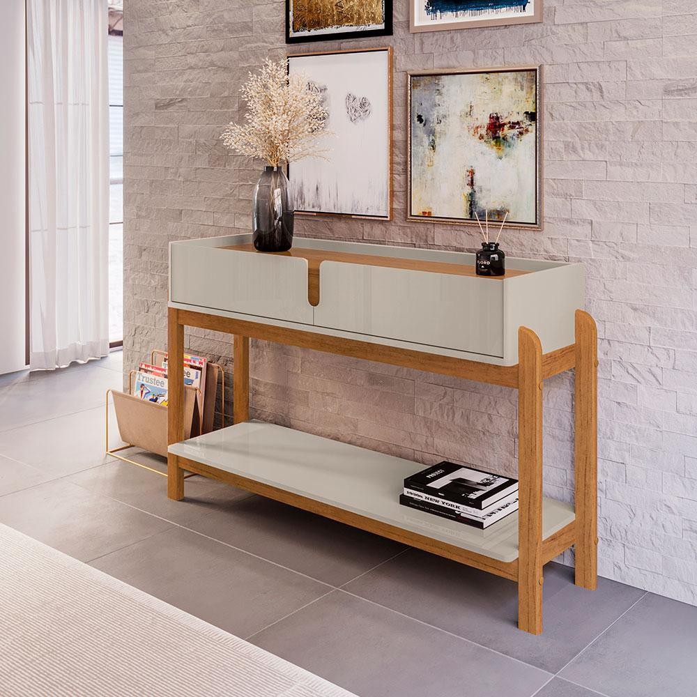 Aparador Lizz 2 GV Off White e Cedro - Home & Living