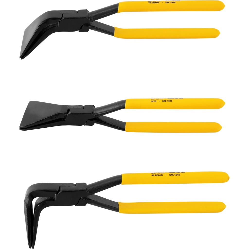 Alicates Vonder para Dobrar Chapas de Metal 45° e 90° Graus - Precisão e Durabilidade