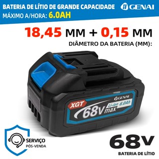 Bateria Li-inon 68v 1500mah 6.0Ah Makita Motosserra Parafuradeira Bateria em Oferta na Shopee
