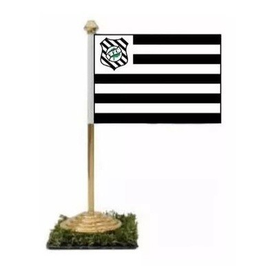 Bandeira De Mesa Figueirense Oficial Pedestal de Metal