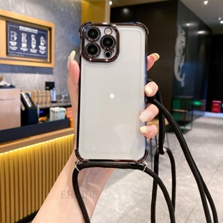 Xiaomi Mi 14T 13T Redmi Nota 14 13 Pro 14C 13C POCO X7 5G 6D Alça Transparente Caso Crossbody Cordão À Prova De Choque C em Oferta na Shopee