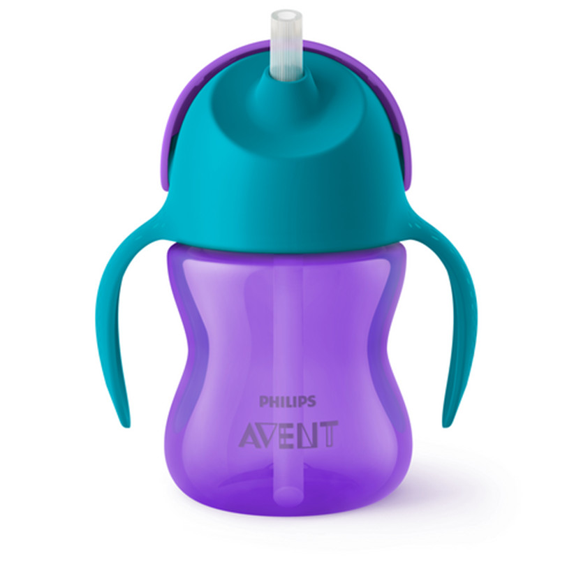Copo com Canudo Roxo Bendy 200ml 9+M Philips Avent em Oferta na Shopee