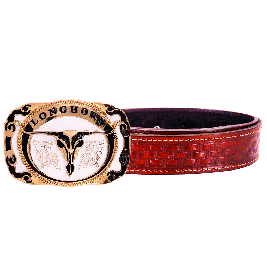 Cinto Country Masculino Rodeio + Fivela Country Rodeio