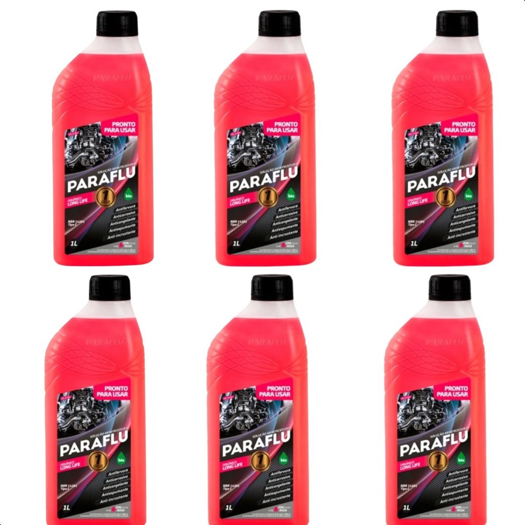 KIT 6 ADITIVO RADIADOR ROSA FIAT PUNTO LINEA DOBLO PARAFLU