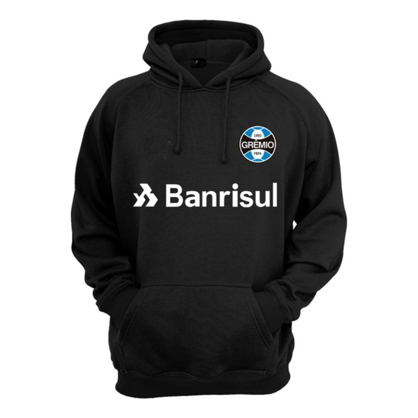 Moletom Canguro Gremio Time Flanelada Qualidade Blusa de Frio Bolso e Capuz