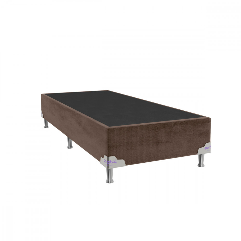Base para Cama Box Solteirão 96x203x28 Sued Marrom Portobel em Oferta na Shopee
