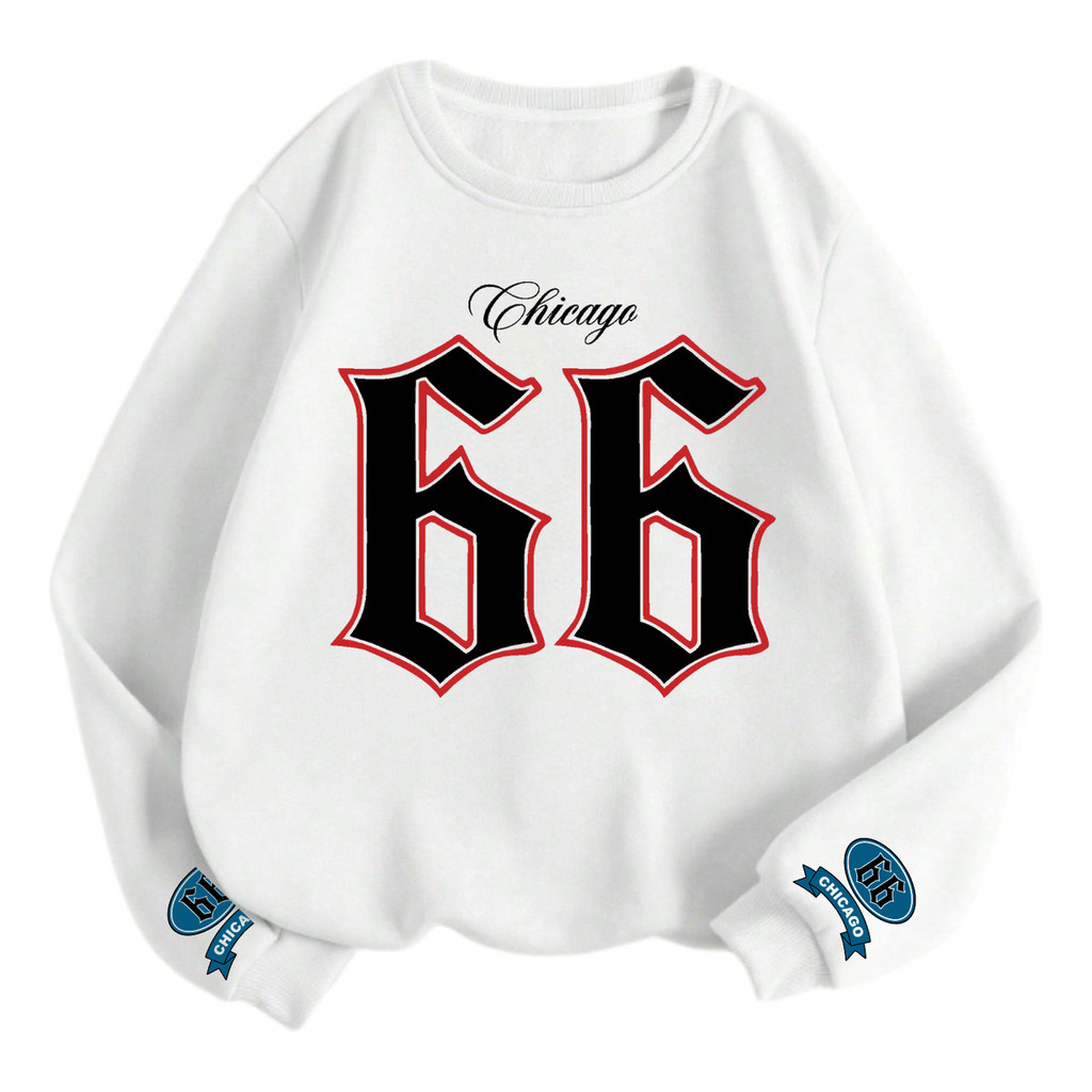 Moletom Gola Redonda Masculino Jersey Chicago 66 Cod 490